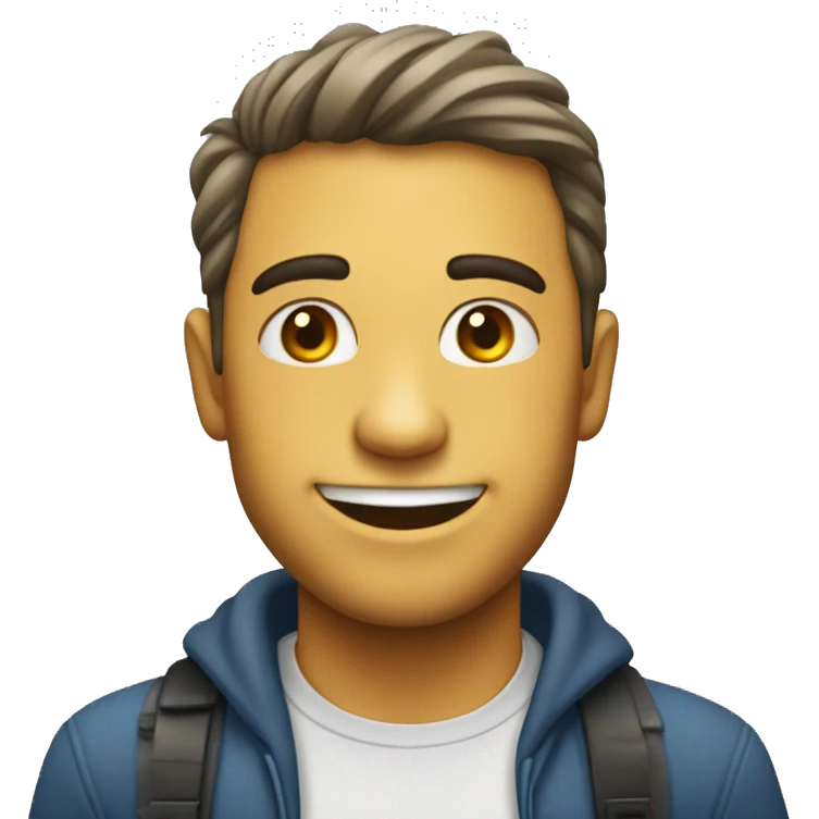 Quero a misturado emoji feliz com decepção  emoji