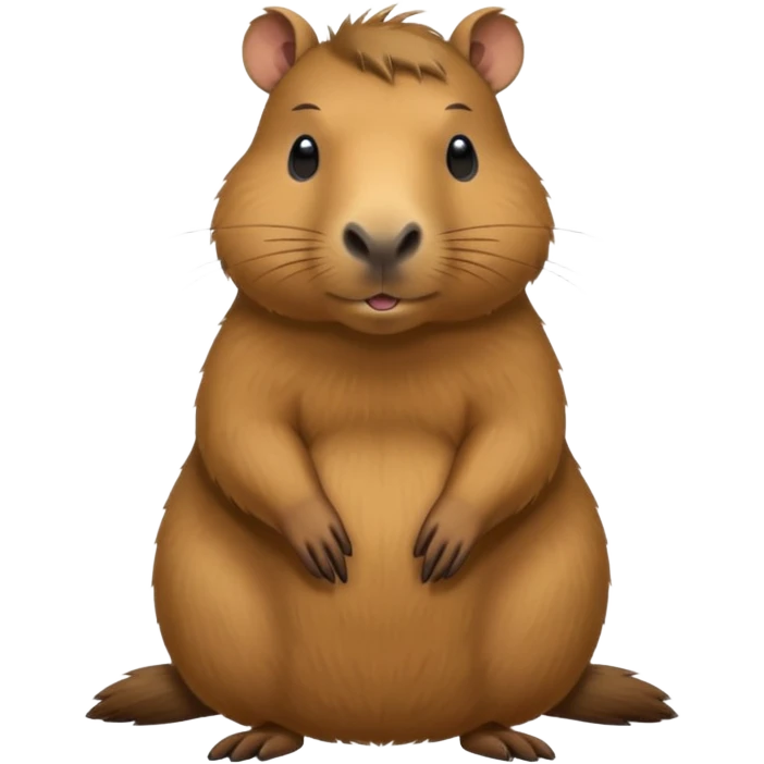 Capybara showing his dick emoji