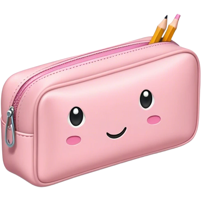 light pink pencil case emoji