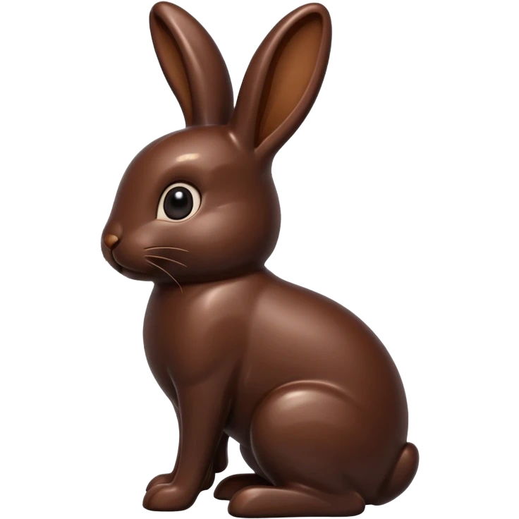 Chocolate bunny emoji