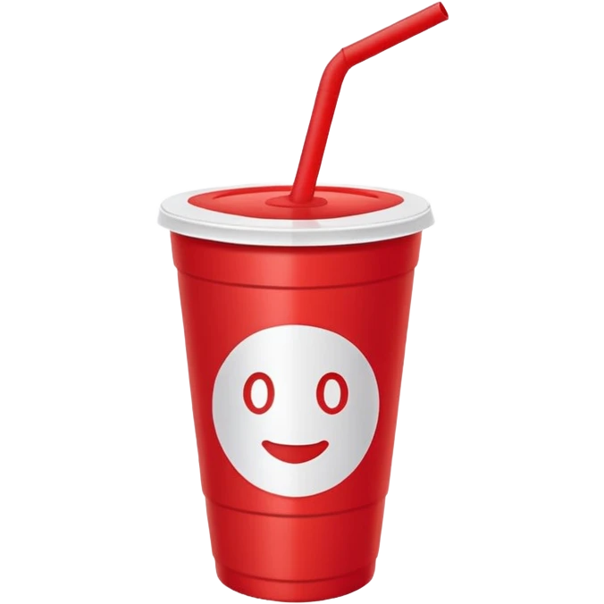 red cup with straw emoji