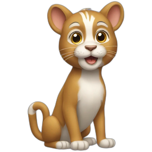 Chat sur singe emoji