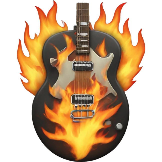 rock and roll flames emoji
