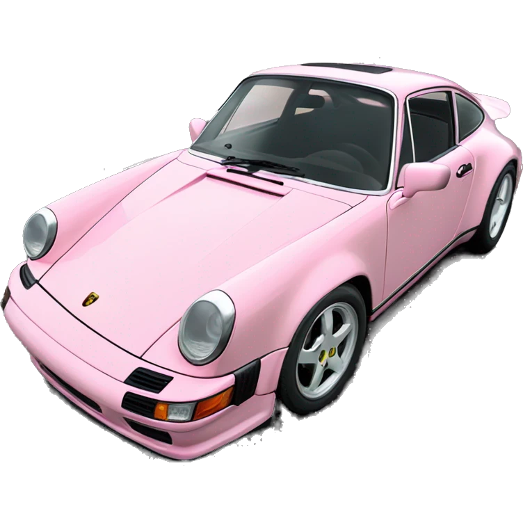 Porche 911 baby pink emoji