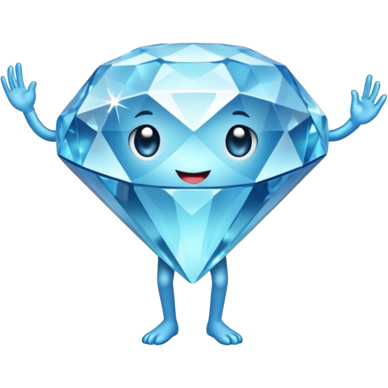 Diamond with legs emoji