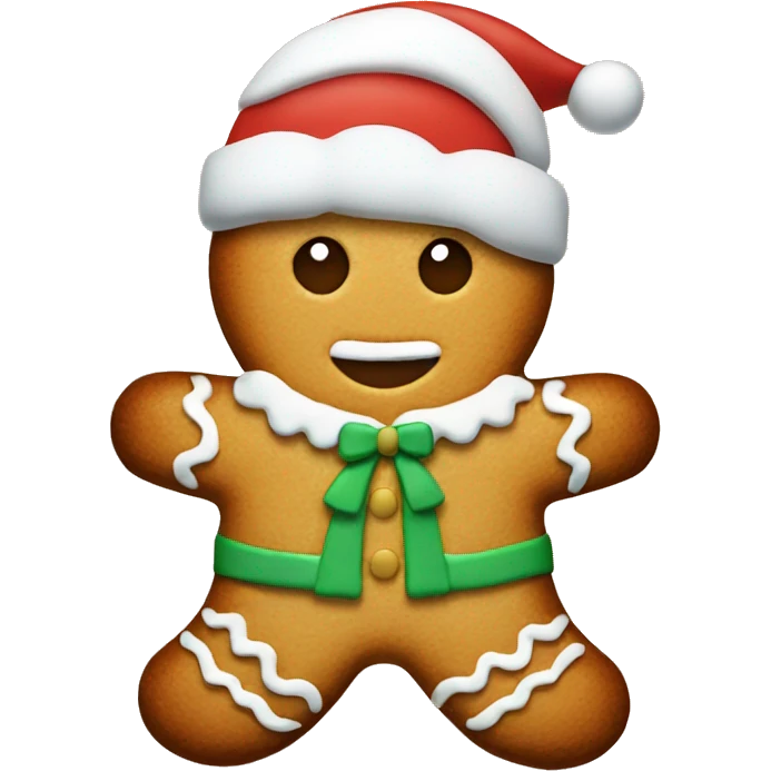 Christmas ginger cookie emoji