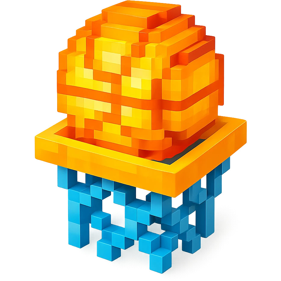 святящейся баскетбольный мяч в сетке, no background emoji