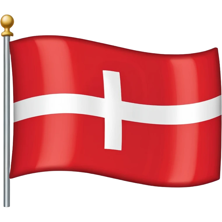 Danish flag with yellow cross instead of white emoji