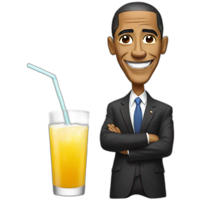 obama drink emoji
