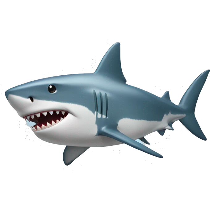 Shark with a top hater emoji