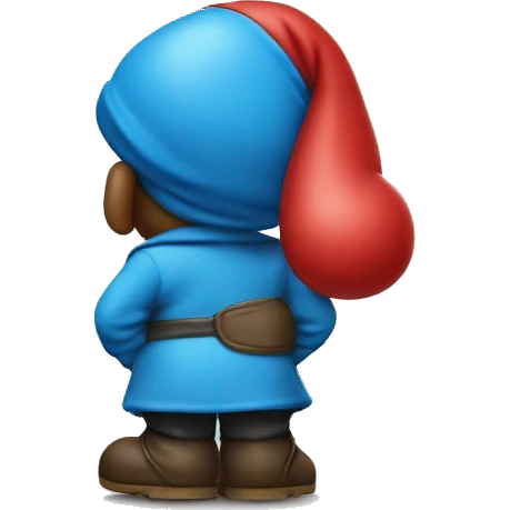 Papa Smurf with a big butt emoji