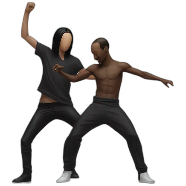 Rick owens dancing with Luis flores emoji