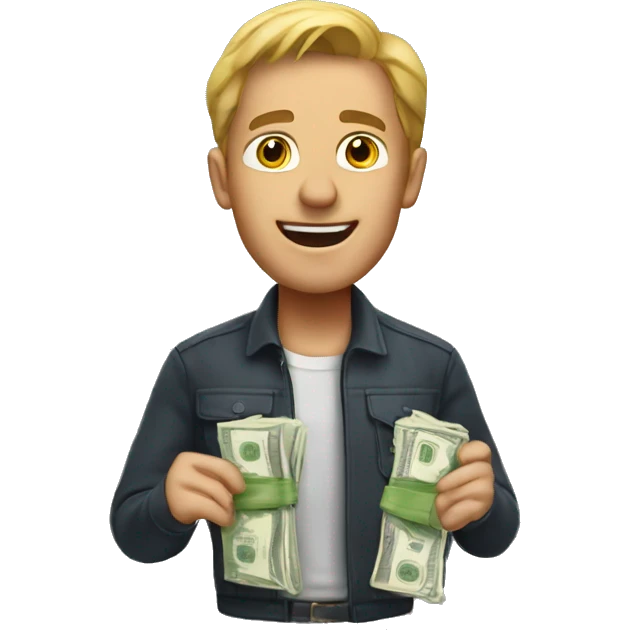 big stash of cash emoji