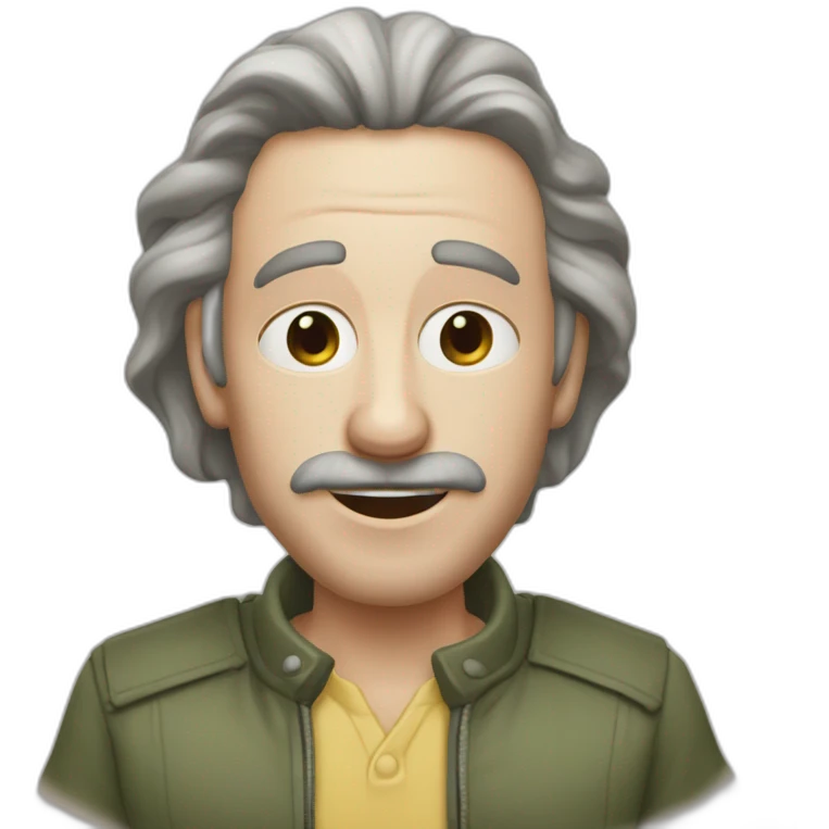 Единорог со стволом и в пиджаке emoji