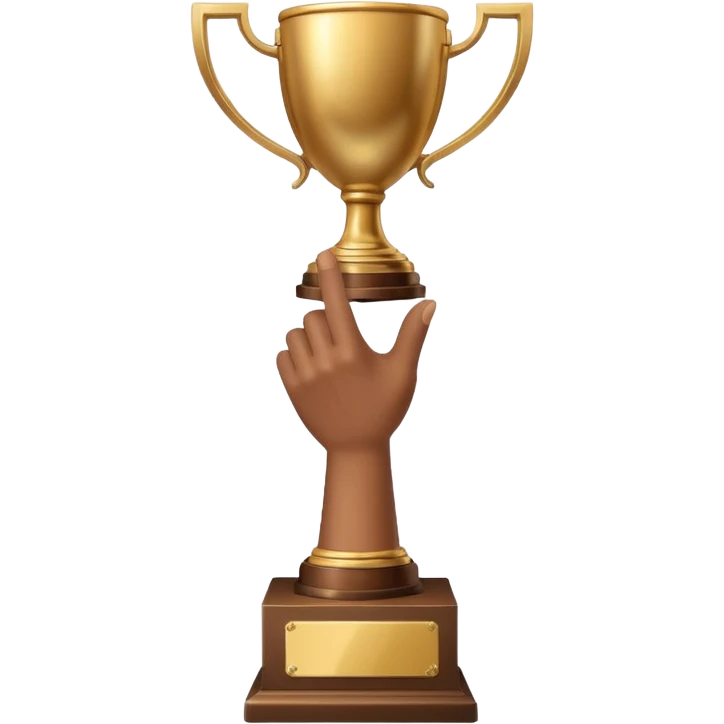 hand raising trophy emoji