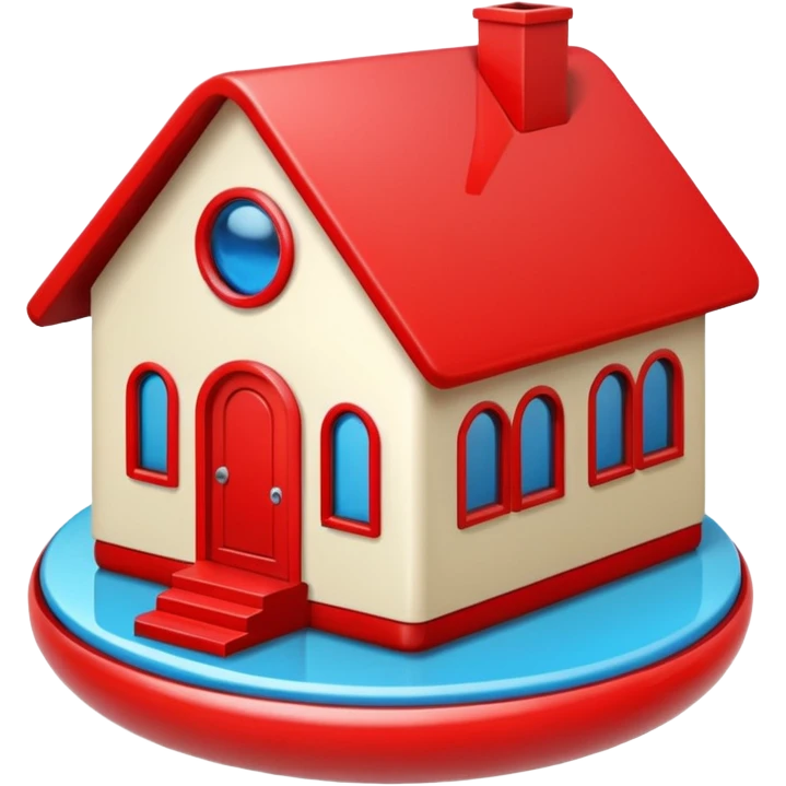 A red pill house  emoji