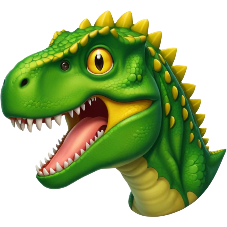 smiling t-rex emoji