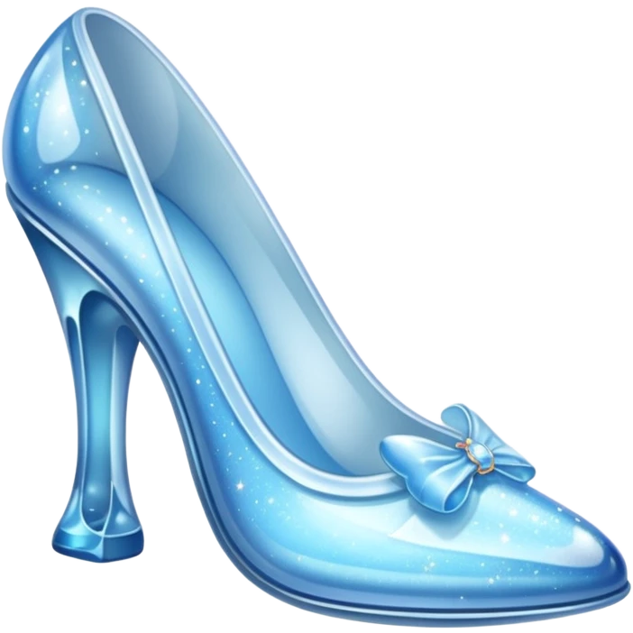 Glass cendrillon shoes emoji
