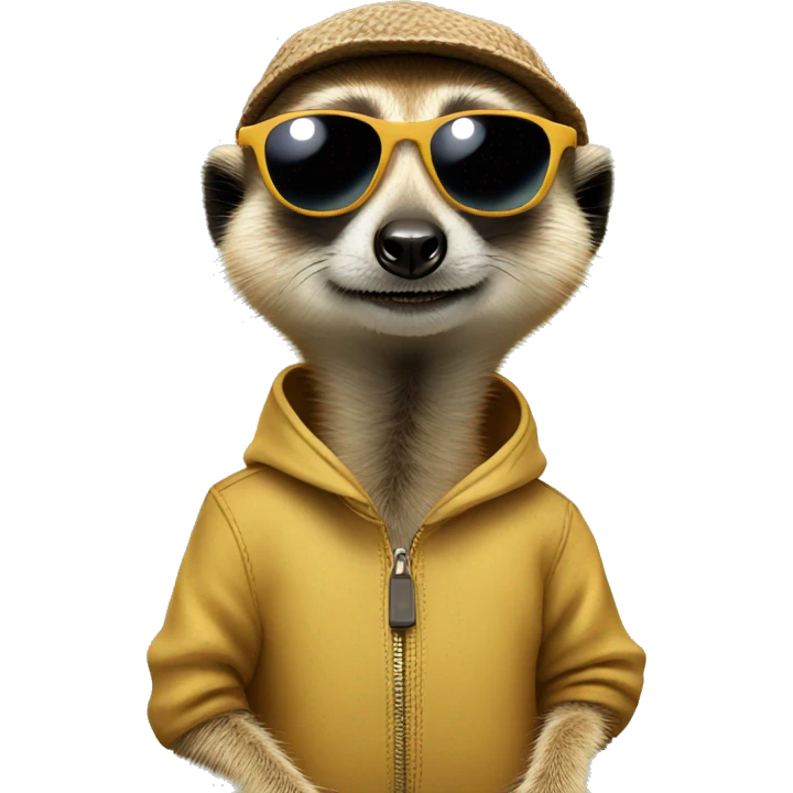 Meerkat with sunglasses emoji