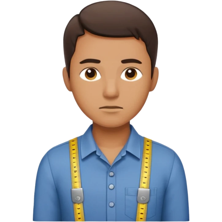 Tailor with Measuring Tape around neck  emoji