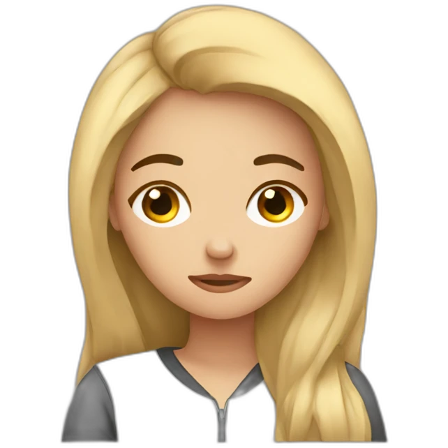 Exhausted girl from studying  emoji