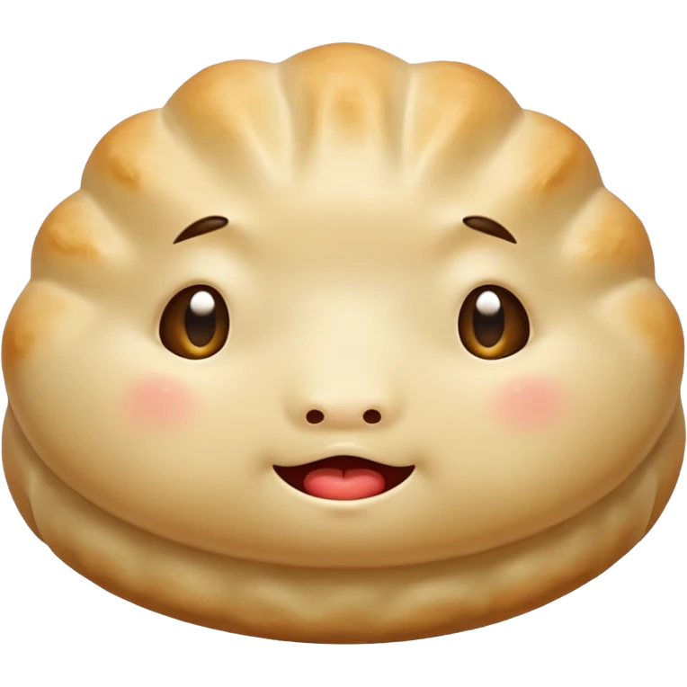 Dumpling with drool face emoji