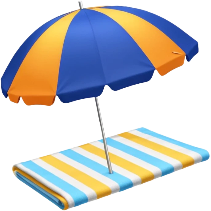 
beach vacation equipment emoji