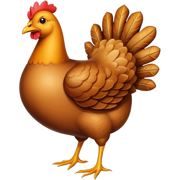 Chicken in a turkey in a duck  emoji