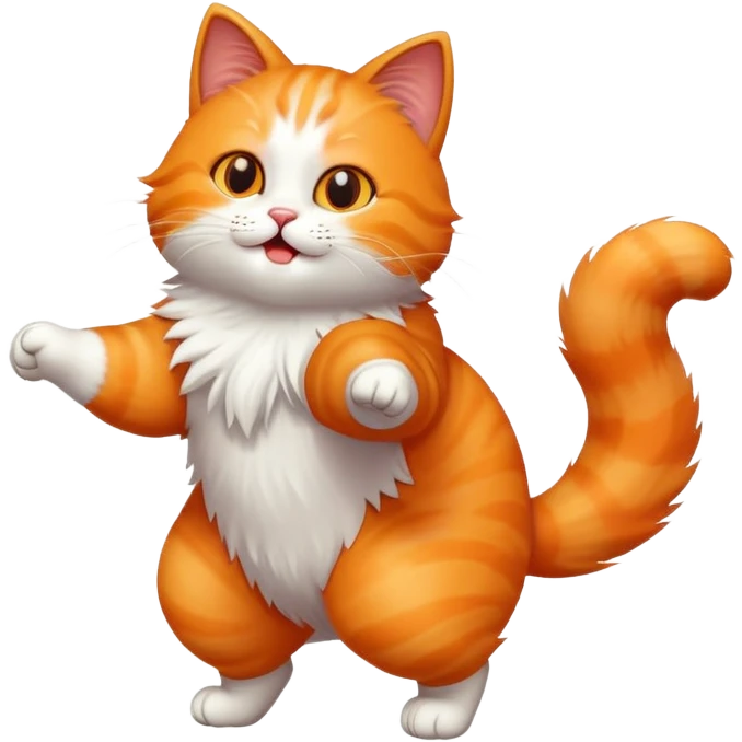 Cat dancing emoji