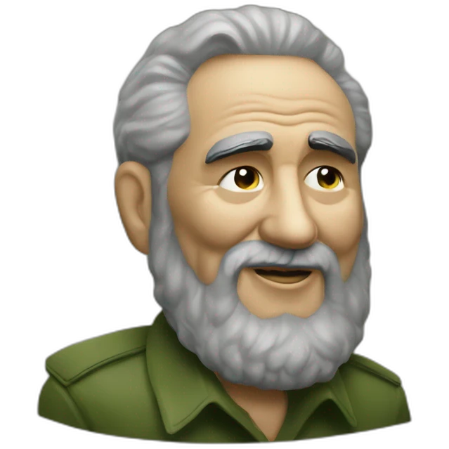 Fidel Castro with IPhone  emoji