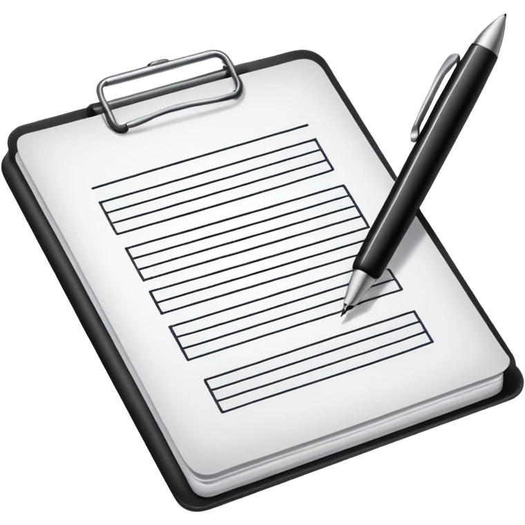 documents and personal license emoji