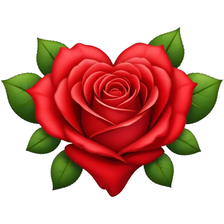 Rose heart emoji