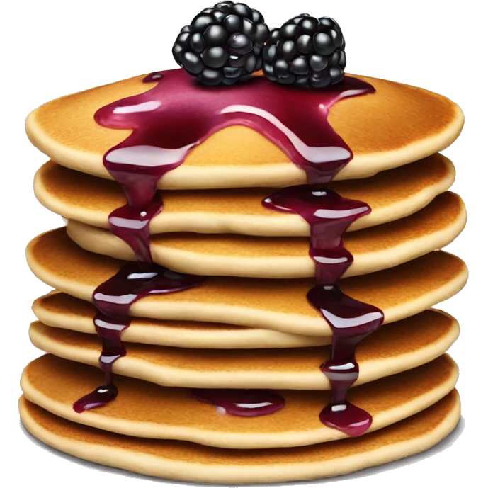 Blackberry pancakes  emoji