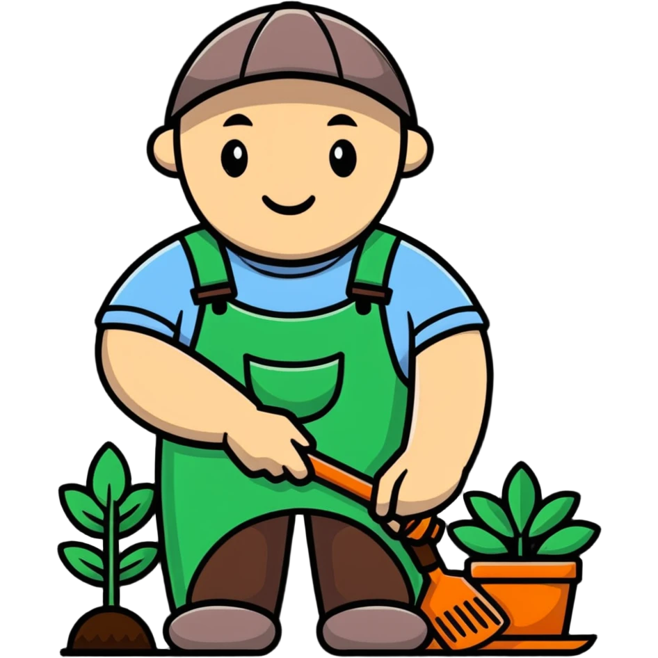 black gardener emoji
