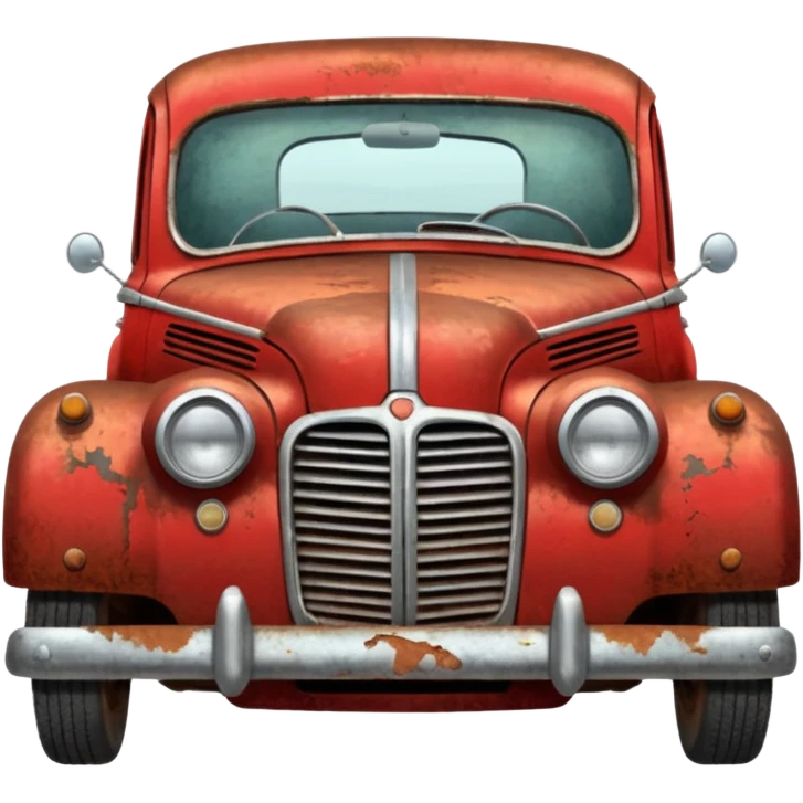 red old car emoji