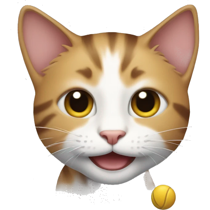 A cat playing emoji