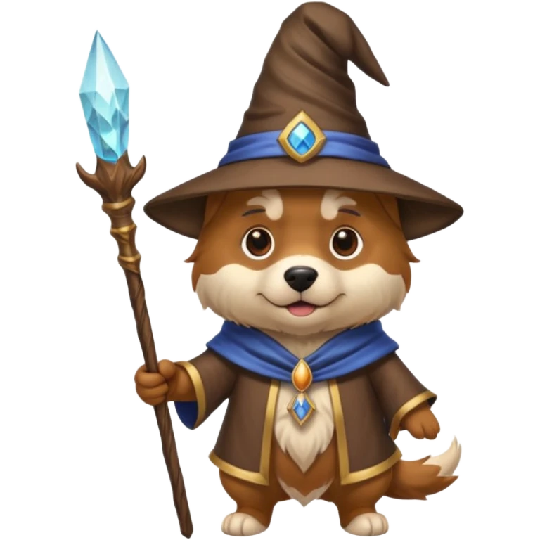 Dog wizard emoji