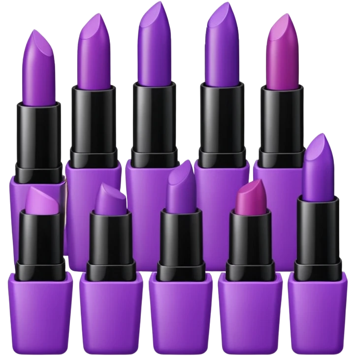 purple lipstick and cosmetics emojis emoji