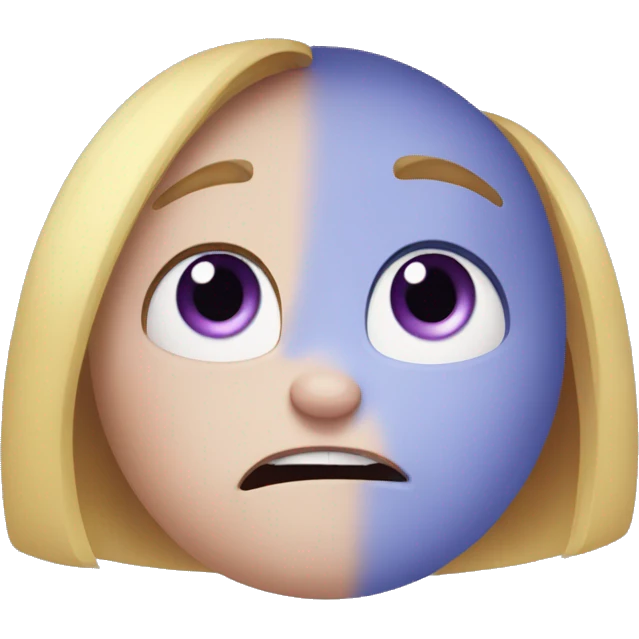 inside out shy and scared  emoji