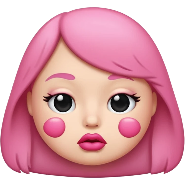 Pouty lip emoji