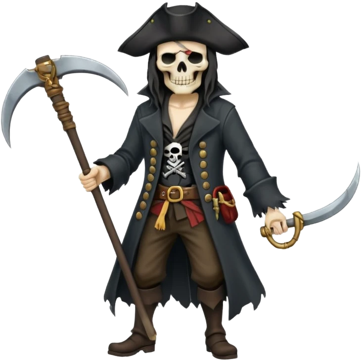 Pirate Grim Reaper emoji