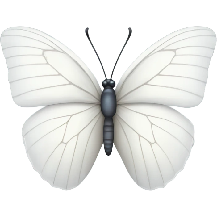 white butterfly  emoji