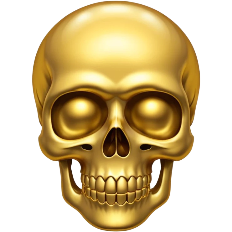 💀 gold skull bottom emoji