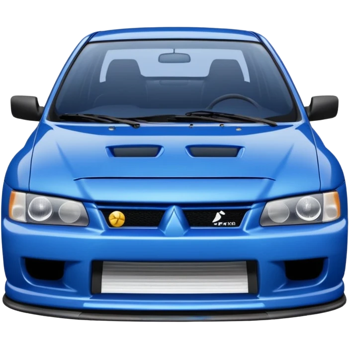 Mitsubishi Lancer Evo VI best view with some cool prints emoji