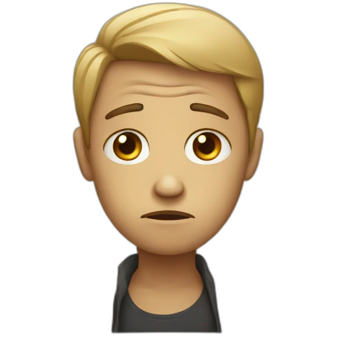 Sad people emoji