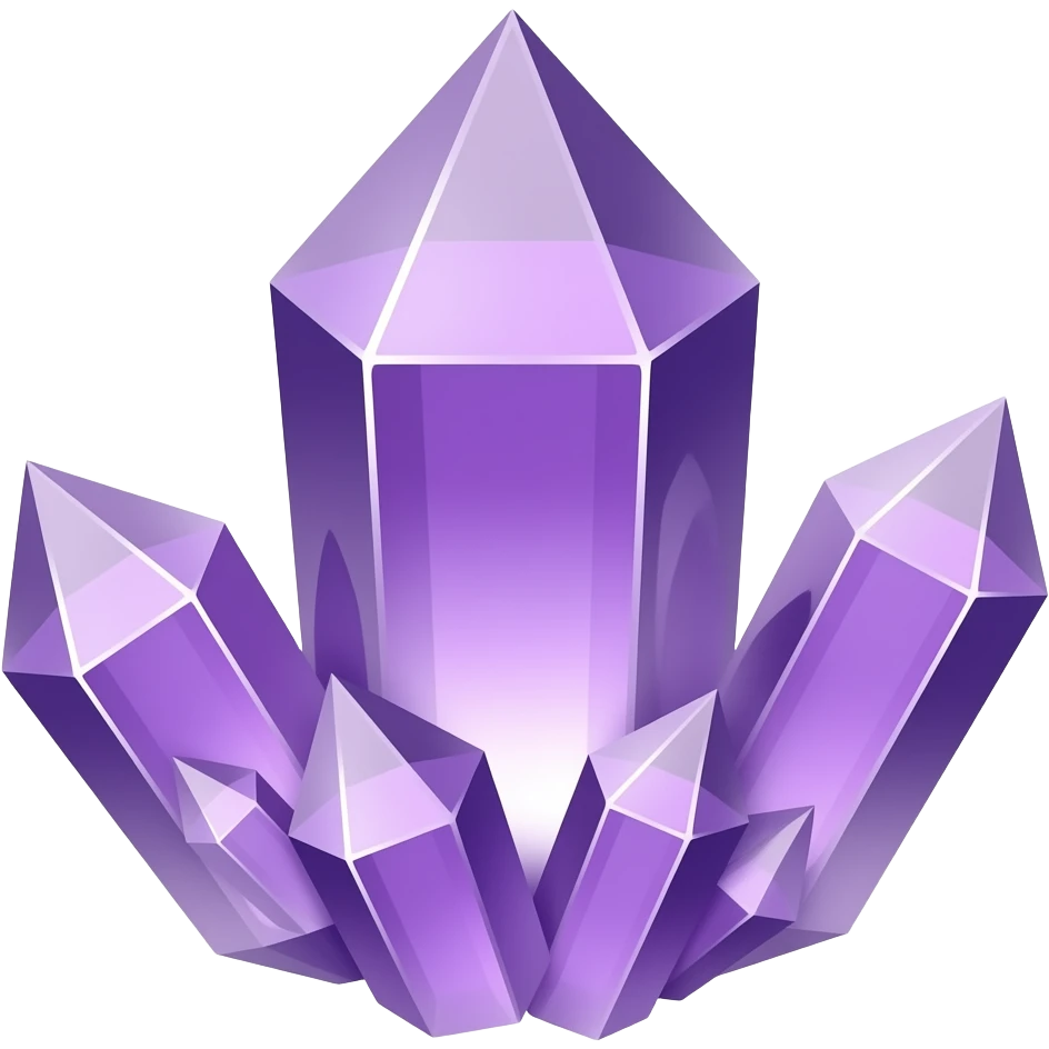 Purple crystal emoji