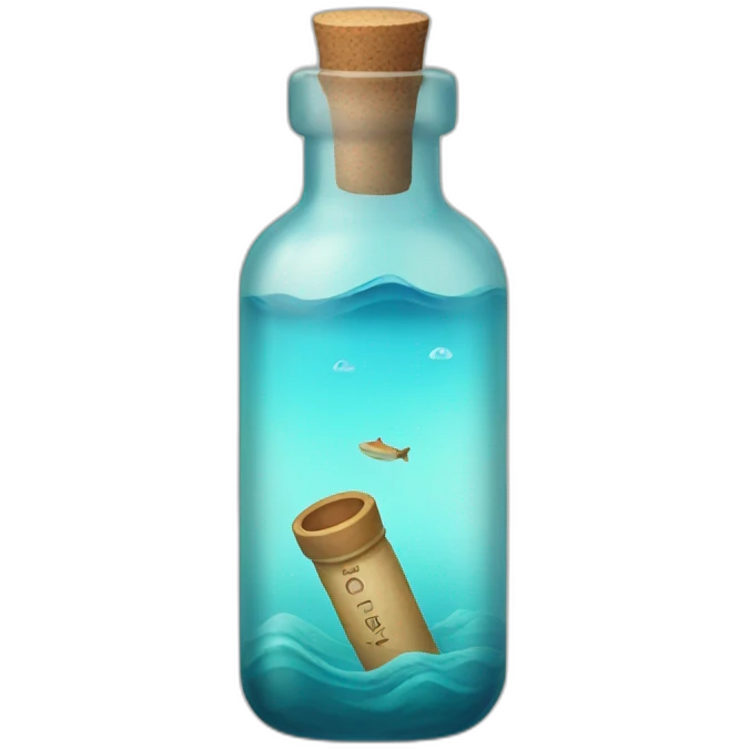 Message in a bottle emoji