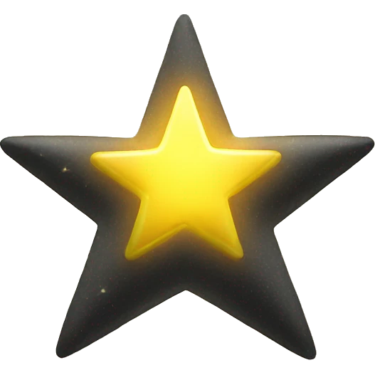 yellow star with glow outside emoji