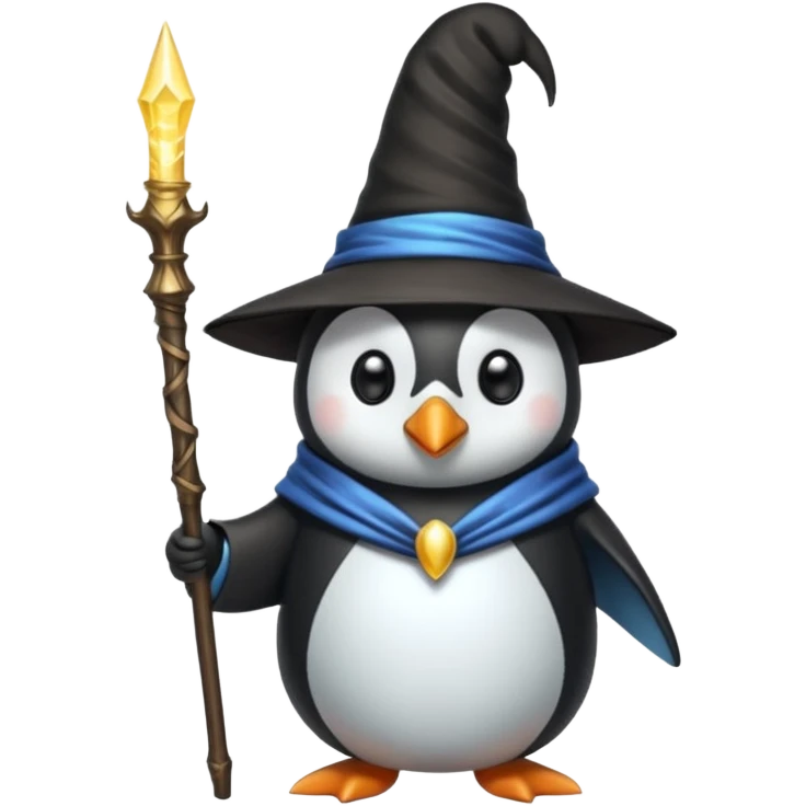 Penguin Wizard emoji