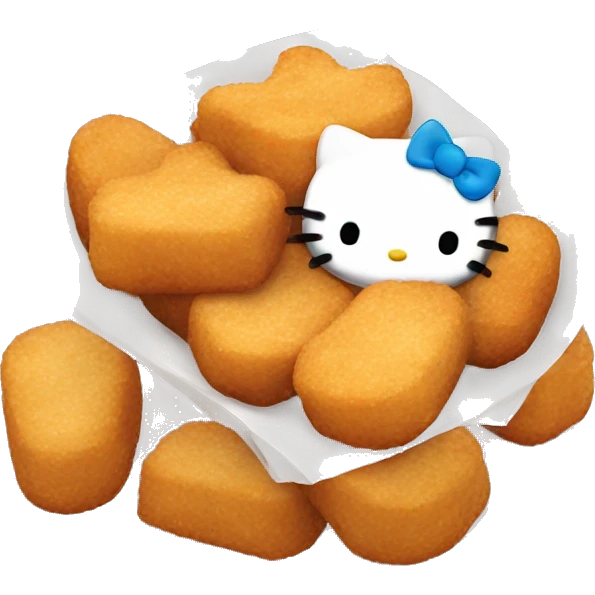 Hello Kitty nuggets emoji